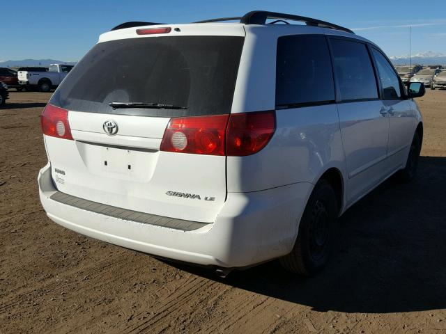 5TDZA23C76S503763 - 2006 TOYOTA SIENNA CE WHITE photo 4