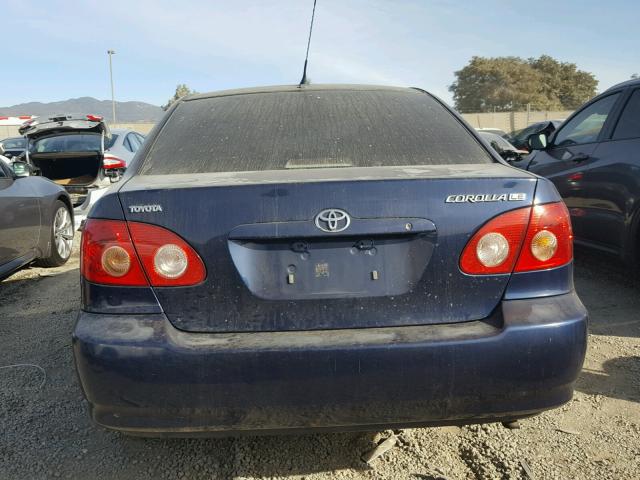 1NXBR30E56Z631092 - 2006 TOYOTA COROLLA BLUE photo 10