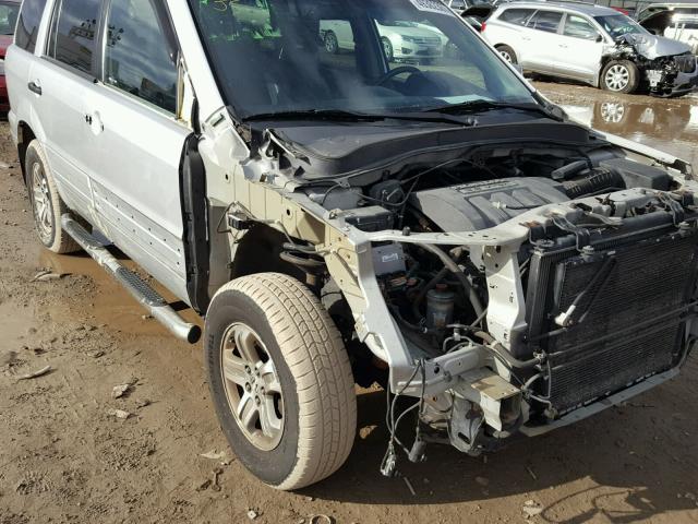 2HKYF18535H507282 - 2005 HONDA PILOT EXL SILVER photo 9