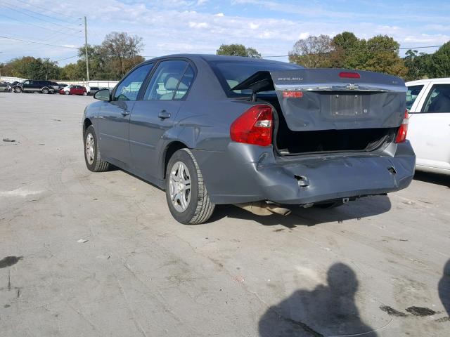 1G1ZS57F07F281970 - 2007 CHEVROLET MALIBU LS ნაცრისფერი ფოტო 3