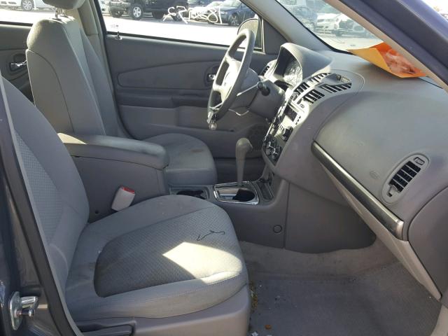 1G1ZS57F07F281970 - 2007 CHEVROLET MALIBU LS ნაცრისფერი ფოტო 5