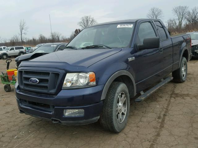 1FTPX14594NA36185 - 2004 FORD F150 BLUE photo 2