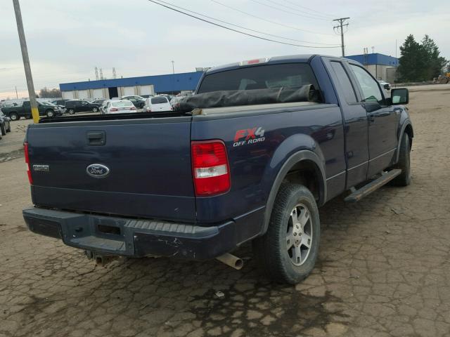 1FTPX14594NA36185 - 2004 FORD F150 BLUE photo 4