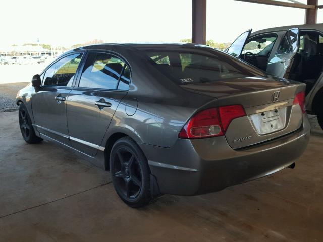 2HGFA16538H515745 - 2008 HONDA CIVIC LX GRAY photo 3