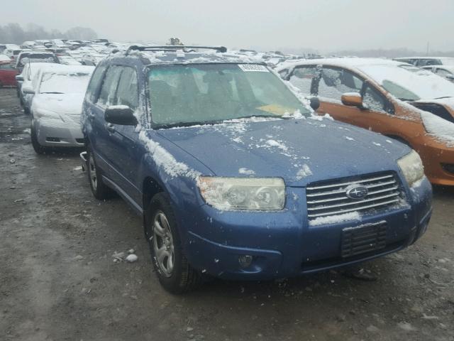 JF1SG636X7H710130 - 2007 SUBARU FORESTER 2 BLUE photo 1