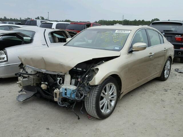 KMHGC4DE2BU127214 - 2011 HYUNDAI GENESIS 3. GOLD photo 2