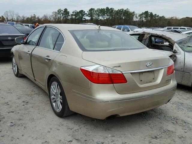 KMHGC4DE2BU127214 - 2011 HYUNDAI GENESIS 3. GOLD photo 3