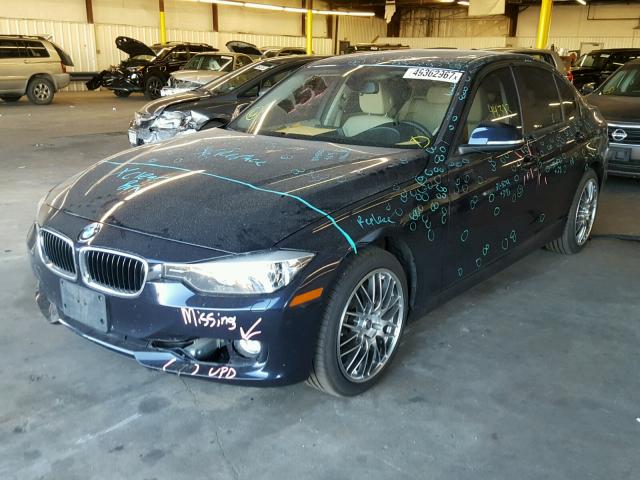 WBA3D5C55EKX97599 - 2014 BMW 328 D BLUE photo 2