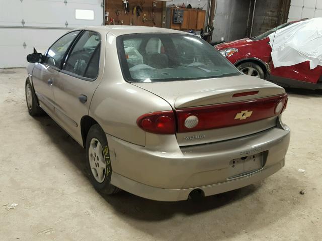 1G1JC52F857188770 - 2005 CHEVROLET CAVALIER TAN photo 3