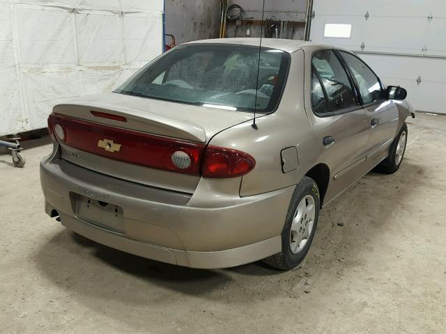 1G1JC52F857188770 - 2005 CHEVROLET CAVALIER TAN photo 4