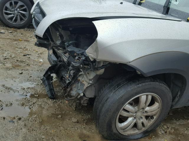 KM8JN72D56U426021 - 2006 HYUNDAI TUCSON GLS SILVER photo 9