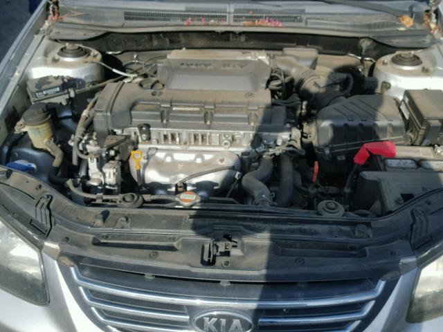 KNAFE222295668398 - 2009 KIA SPECTRA EX SILVER photo 7