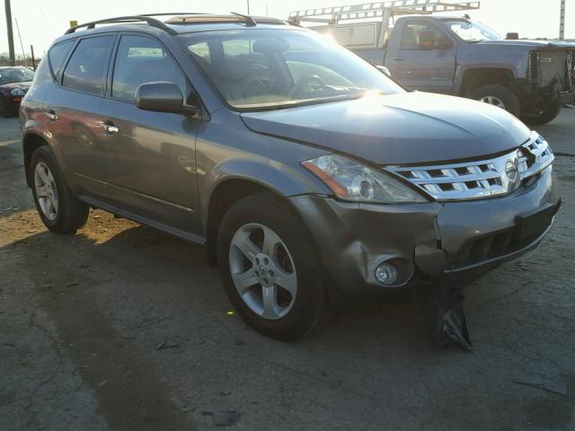 JN8AZ08W55W433468 - 2005 NISSAN MURANO SL GRAY photo 1