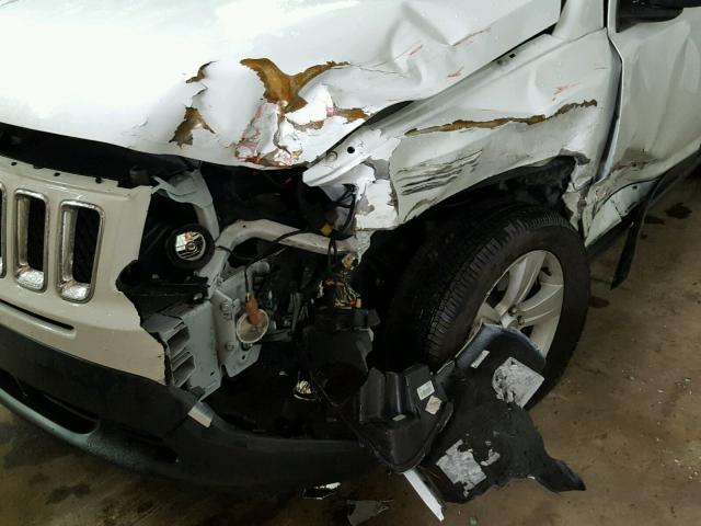 1C4NJCBA2GD553732 - 2016 JEEP COMPASS SP WHITE photo 9