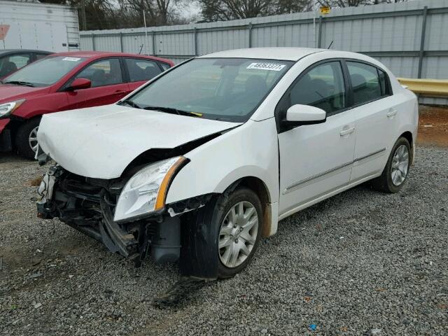 3N1AB6APXBL717396 - 2011 NISSAN SENTRA 2.0 WHITE photo 2