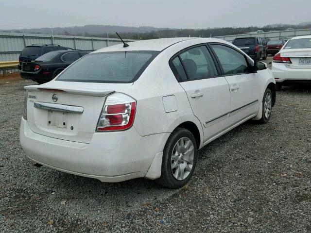 3N1AB6APXBL717396 - 2011 NISSAN SENTRA 2.0 WHITE photo 4