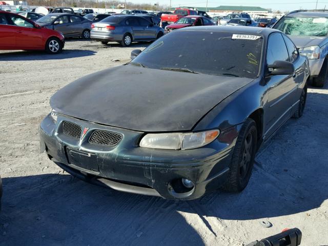 1G2WP12K0XF301910 - 1999 PONTIAC GRAND PRIX GREEN photo 2