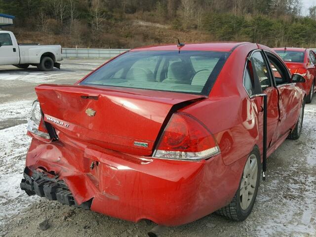 2G1WG5E37D1228876 - 2013 CHEVROLET IMPALA LT RED photo 4