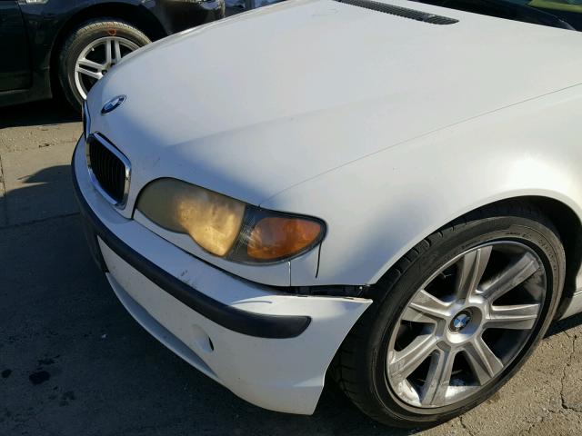 WBAAZ33433PH30975 - 2003 BMW 325 I WHITE photo 9