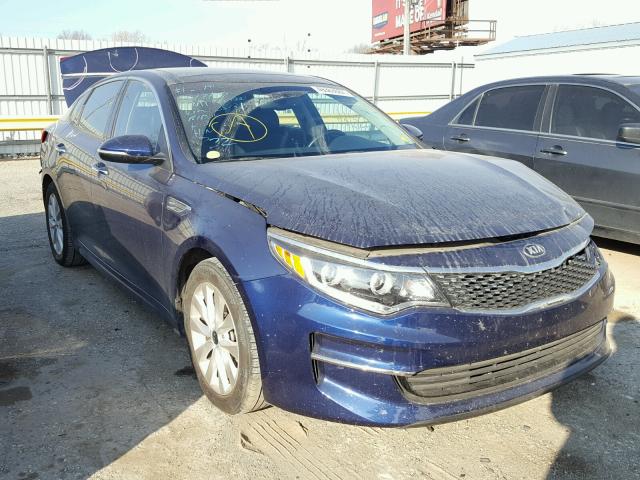 5XXGU4L39GG051330 - 2016 KIA OPTIMA EX BLUE photo 1