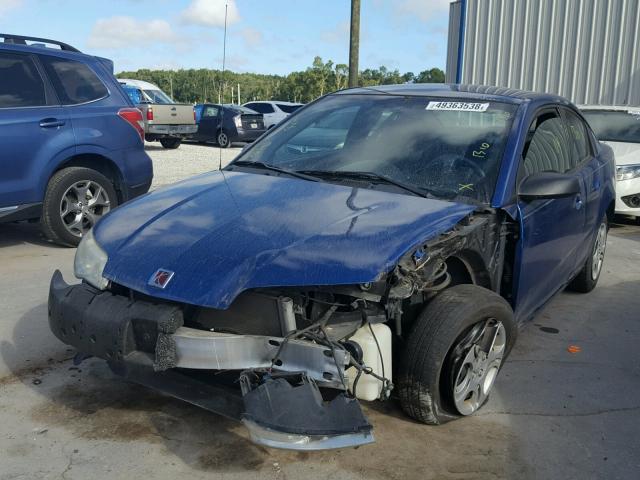 1G8AN12F55Z175144 - 2005 SATURN ION LEVEL BLUE photo 2