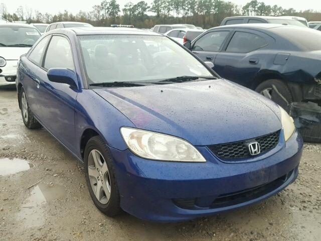 1HGEM22925L004625 - 2005 HONDA CIVIC EX Көк фото 1