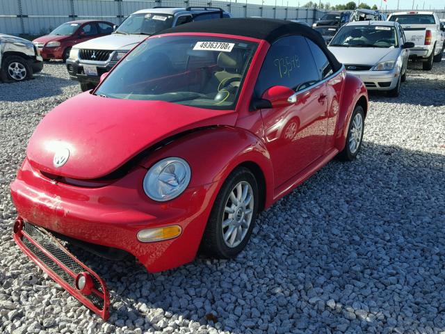 3VWCM31YX4M343230 - 2004 VOLKSWAGEN NEW BEETLE 红色 照片 2