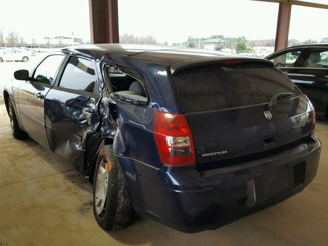 2D4FV47T76H485909 - 2006 DODGE MAGNUM SE BLUE photo 3