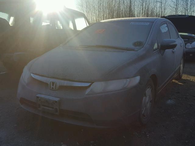 JHMFA36226S020800 - 2006 HONDA CIVIC HYBR BLUE photo 2