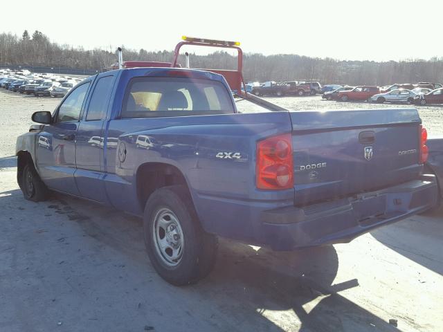 1D7RW2BK7BS533170 - 2011 DODGE DAKOTA ST BLUE photo 3