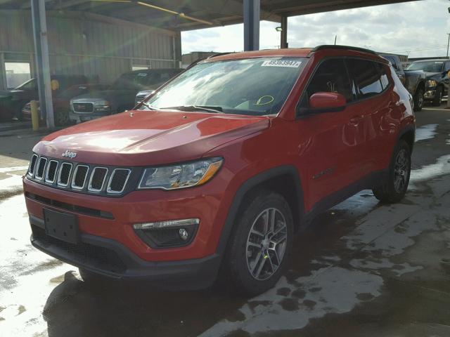 3C4NJCBB0HT611468 - 2017 JEEP COMPASS LA RED photo 2