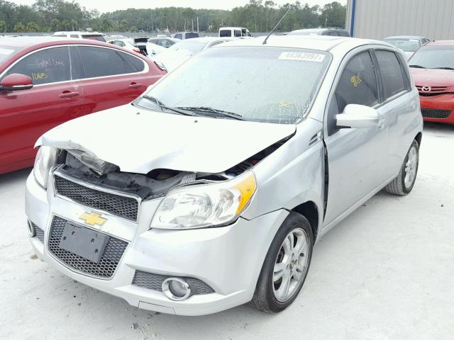 KL1TG6DE8BB253275 - 2011 CHEVROLET AVEO LT SILVER photo 2