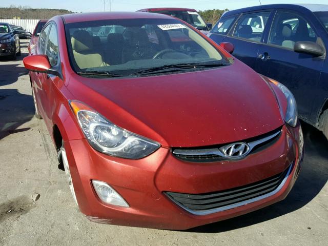 KMHDH4AE4DU671371 - 2013 HYUNDAI ELANTRA GL RED photo 1