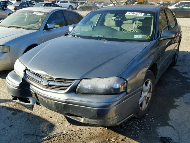 2G1WH52K959283101 - 2005 CHEVROLET IMPALA LS GRAY photo 2