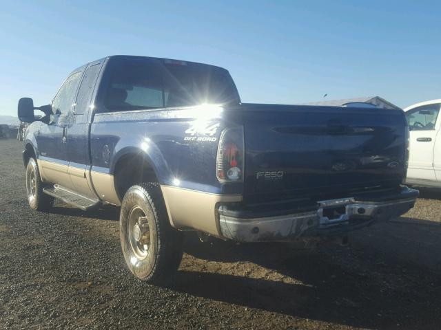 1FTNX21F21ED81144 - 2001 FORD F-150 BLUE photo 3