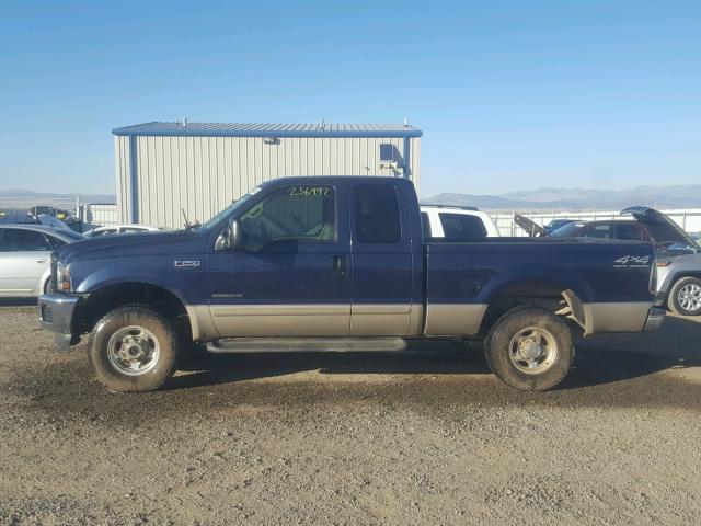 1FTNX21F21ED81144 - 2001 FORD F-150 BLUE photo 9