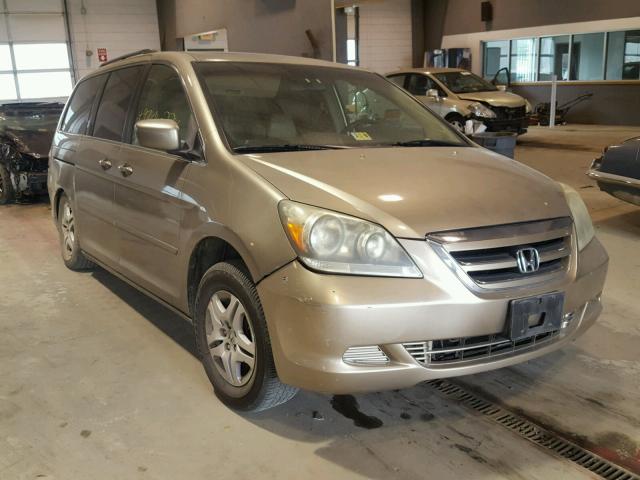 5FNRL38715B080614 - 2005 HONDA ODYSSEY EX GOLD photo 1