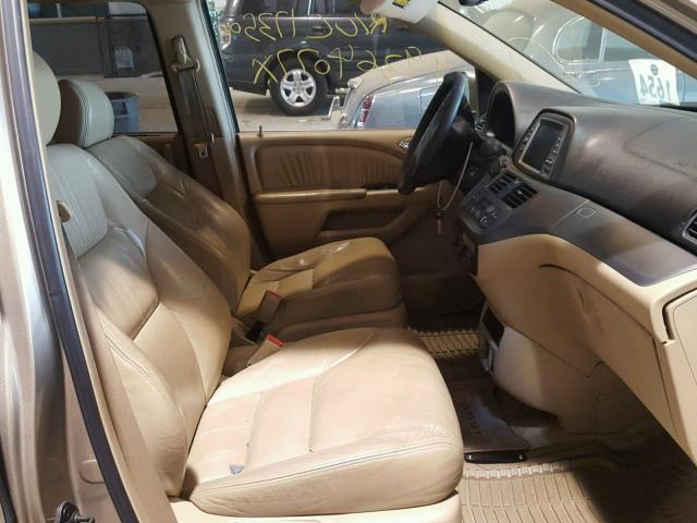 5FNRL38715B080614 - 2005 HONDA ODYSSEY EX GOLD photo 5