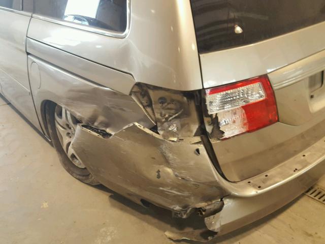 5FNRL38715B080614 - 2005 HONDA ODYSSEY EX GOLD photo 9