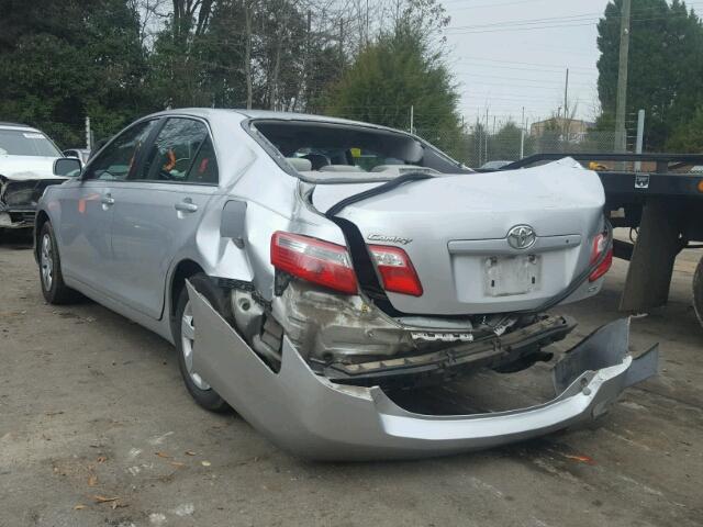 4T1BE46K17U725986 - 2007 TOYOTA CAMRY NEW SILVER photo 3