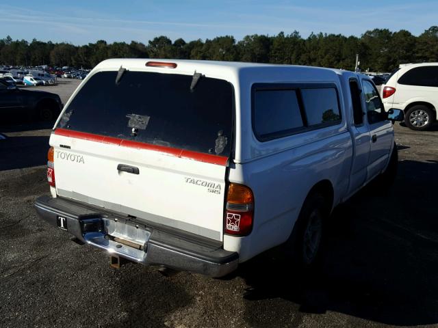 5TEVL52N81Z751755 - 2001 TOYOTA TACOMA XTR WHITE photo 4