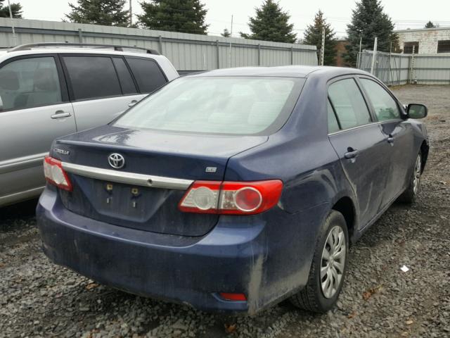 5YFBU4EE7DP213726 - 2013 TOYOTA COROLLA BA BLUE photo 4