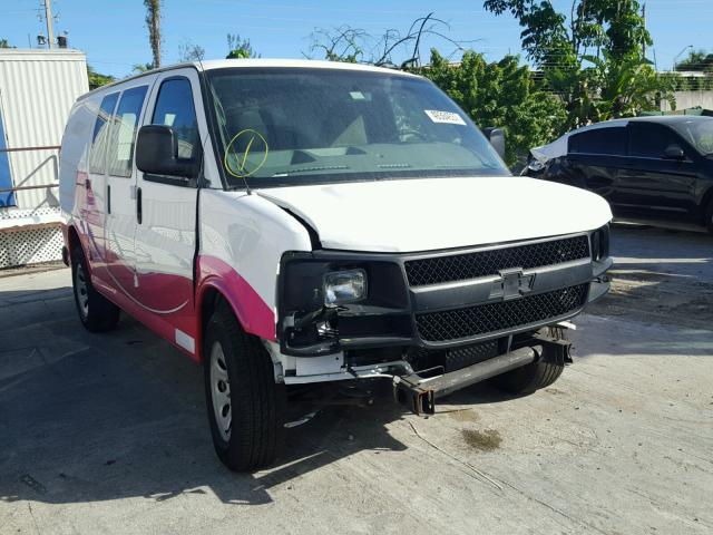 1GCSGAFX4E1114101 - 2014 CHEVROLET EXPRESS G1 WHITE photo 1