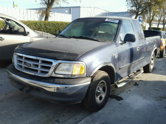 2FTRX17W9XCA58193 - 1999 FORD F150 BLUE photo 2