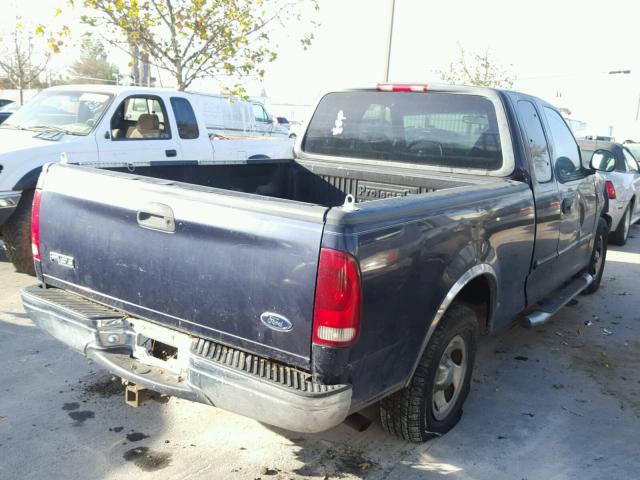 2FTRX17W9XCA58193 - 1999 FORD F150 BLUE photo 4