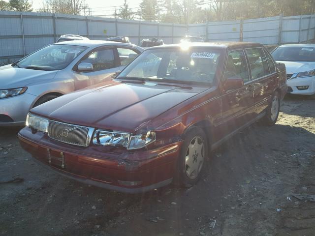 YV1KS9602T1077640 - 1996 VOLVO 960 RED photo 2