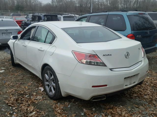 19UUA8F22CA020790 - 2012 ACURA TL WHITE photo 3