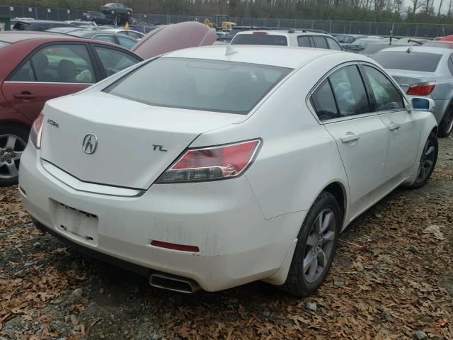 19UUA8F22CA020790 - 2012 ACURA TL WHITE photo 4