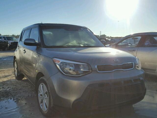 KNDJN2A29E7075683 - 2014 KIA SOUL GRAY photo 1