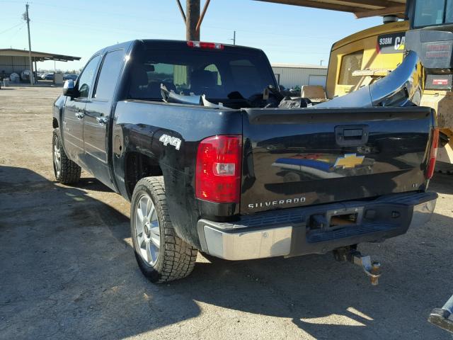 3GCPKSE70DG150332 - 2013 CHEVROLET SILVERADO BLACK photo 3